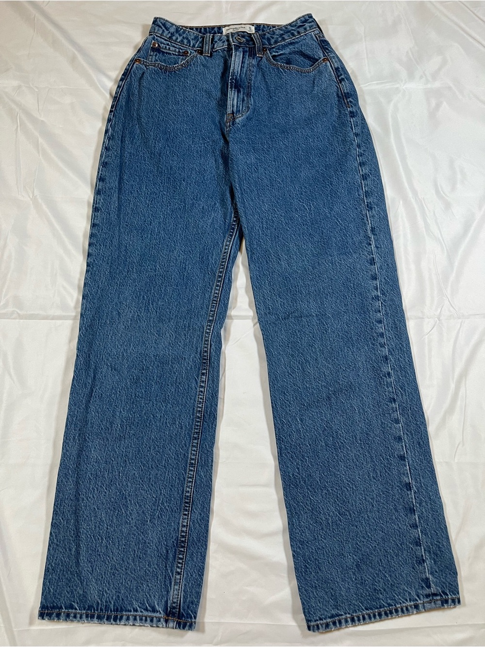 Abercrombie & Fitch Womens‎ The Loose High Rise Jeans Size 0/25 Blue Denim